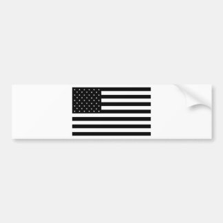 Black United States of America (USA) Country Flag Bumper Sticker