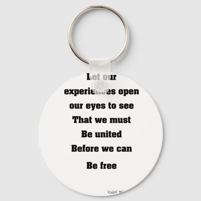 Black unity key ring (Front)