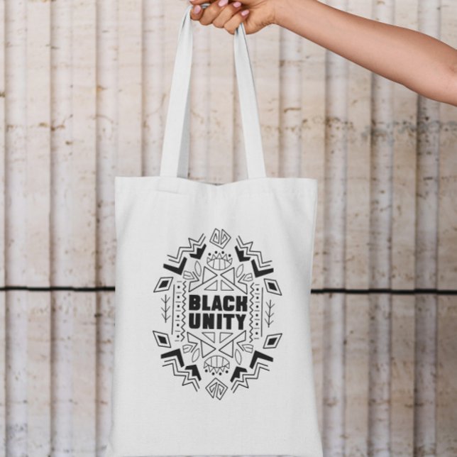 Black Unity Mandala Tote Bag (Creator Uploaded)