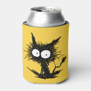 Black Unkempt Kitten GabiGabi Can Cooler