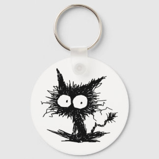 Black Unkempt Kitten GabiGabi Key Ring