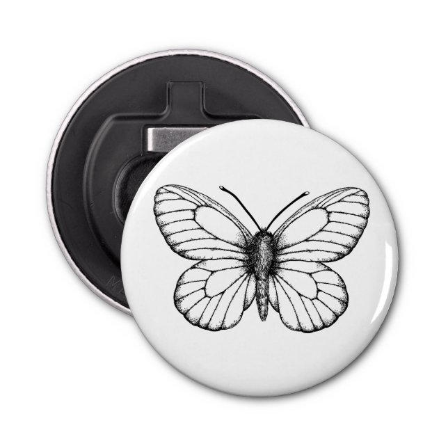 Black-veined white butterfly bottle opener (Front)