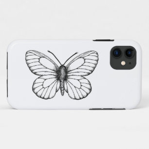 Black-veined white butterfly iPhone 11 case