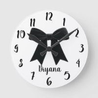 Black Velvet Bow Elegant Posh Trendy