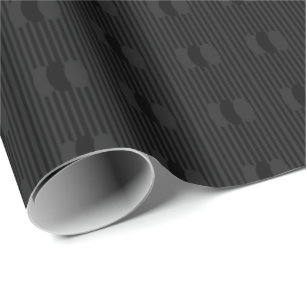 Black Velvet Ovals Wrapping Paper