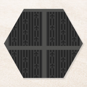 Black Velvet Paper Coaster
