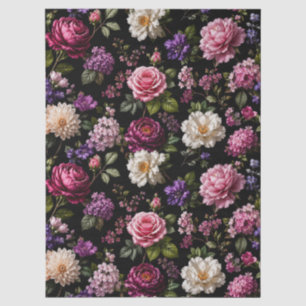 Black Velvet Rose Tissue Paper