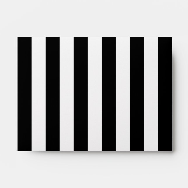 Black Vertical Stripes Envelope (Front)