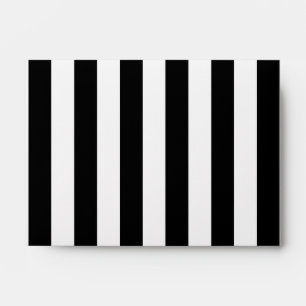 Black Vertical Stripes Envelope