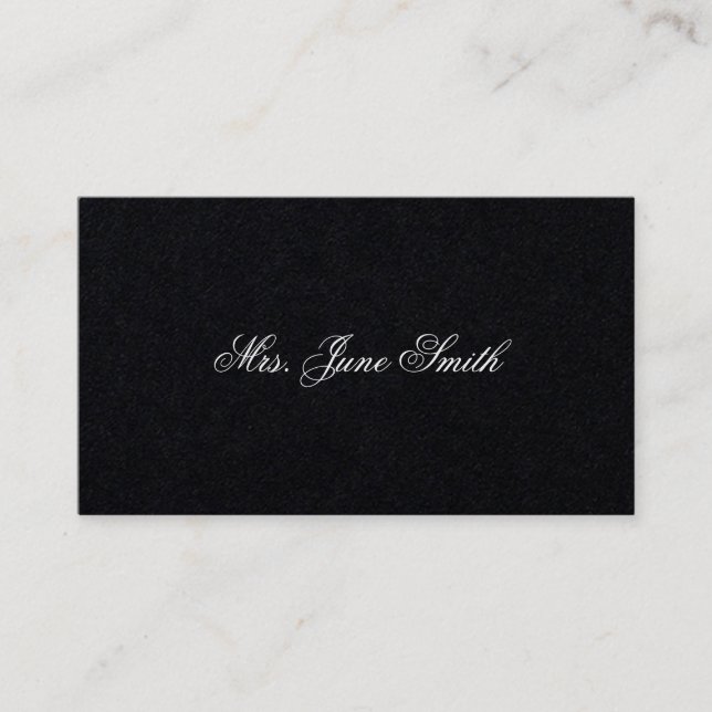 Black Victorian Calling Cards (Front)