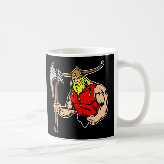 Black Viking Coffee Mug (Right)