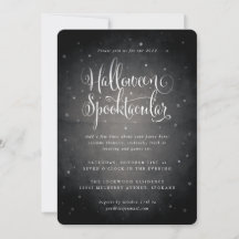 Black Vintage Aged Halloween Spooktacular Stars