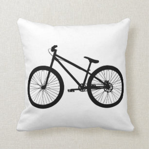 Black Vintage Mountain Bike Pillow