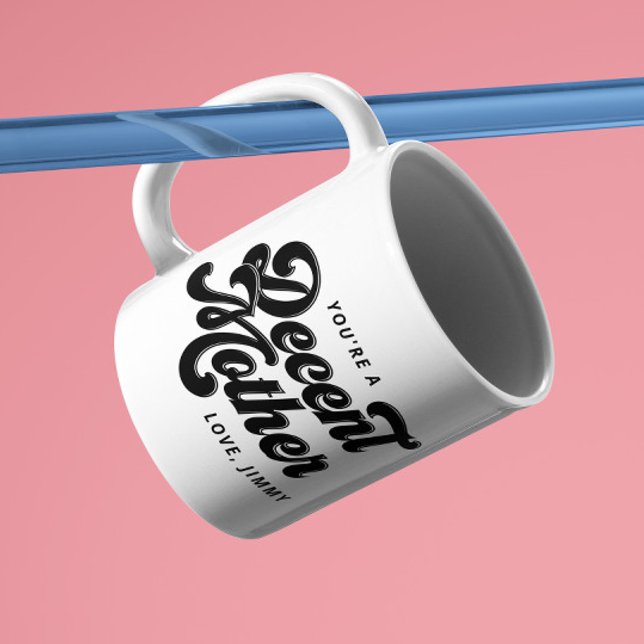 Black Vintage Retro Decent Mother Mug (Creator Uploaded)