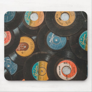 Black Vinyl Classic Records Mouse Pad