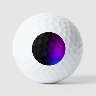 Black Violet Gradient Glow Golf Balls