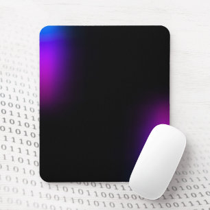 Black Violet Gradient Glow Mouse Pad