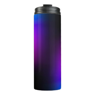 Black Violet Gradient Glow Thermal Tumbler