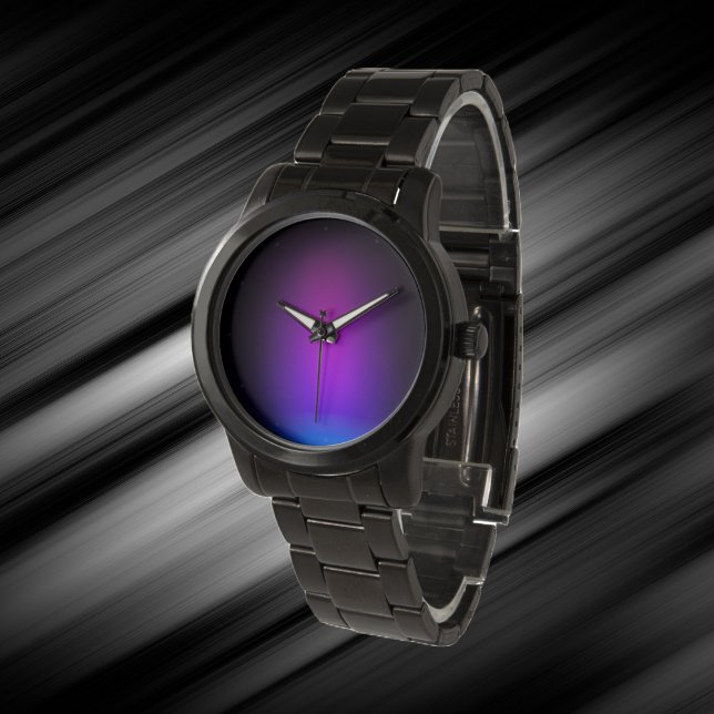 Black Violet Gradient Glow Watch (Creator Uploaded)