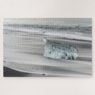 Black Volcanic Beach Vatnajokull National Park Jigsaw Puzzle