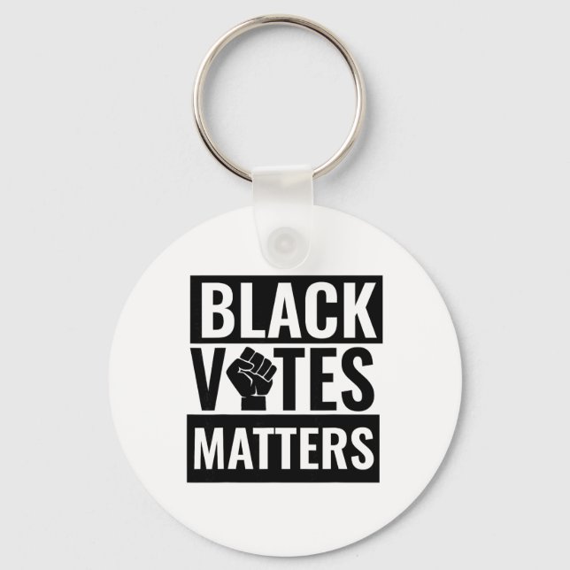 Black Votes Problem  Key Ring (Front)