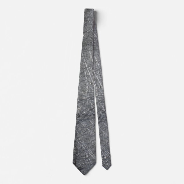 Black Wall Neck Tie with graphite design (Front)