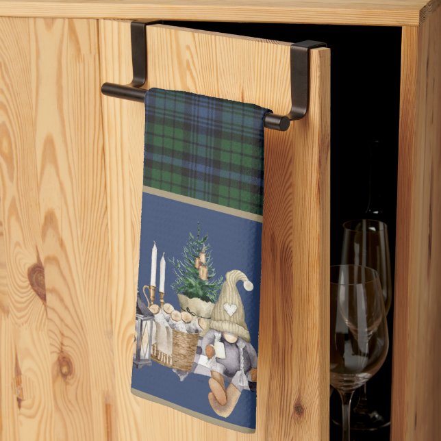Black Watch Ancient Christmas Tea Towel (Thirds Fold)