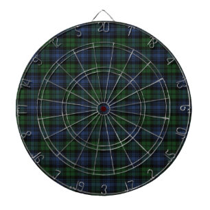 Black Watch Ancient Original Scottish Tartan Dartboard
