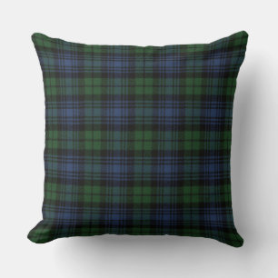 Black Watch Ancient Original Scottish Tartan Throw Cushion