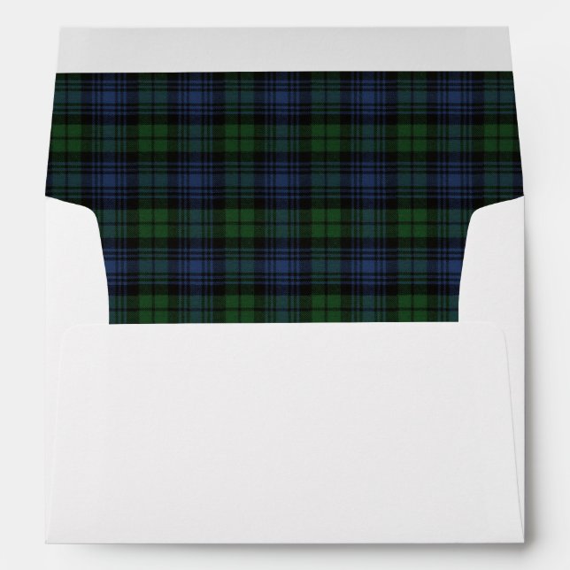 Black Watch Ancient Tartan  Envelope (Back (Bottom))