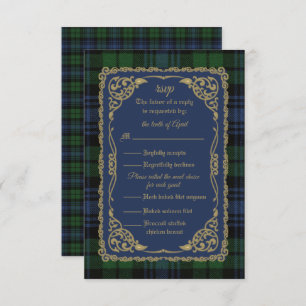 Black Watch Ancient Tartan Response Card