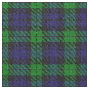 Black Watch Campbell Tartan Fabric