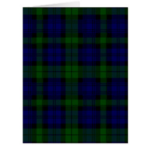 Black Watch clan tartan blue green plaid