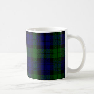 Black Watch clan tartan blue green plaid Coffee Mug