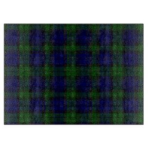 Black Watch clan tartan blue green plaid Cutting Board