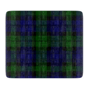 Black Watch clan tartan blue green plaid Cutting Board
