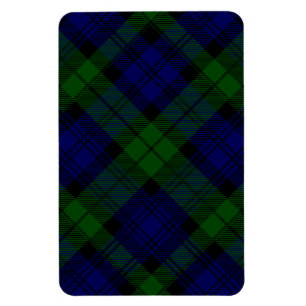 Black Watch clan tartan blue green plaid Magnet