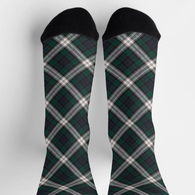 Black Watch Dress Modern Original Scottish Tartan Socks (Top)