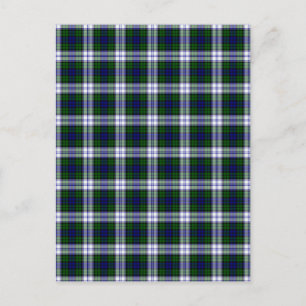 Black Watch Fashion Tartan Postcard
