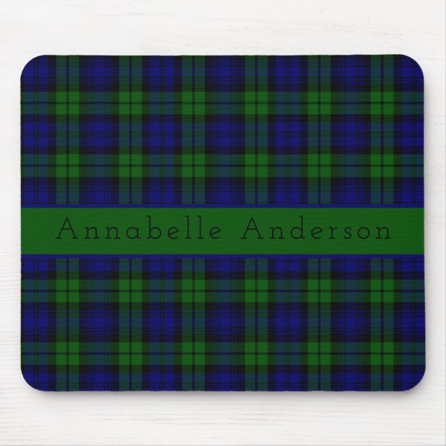Black Watch Personalize Mouse Pad (Front)