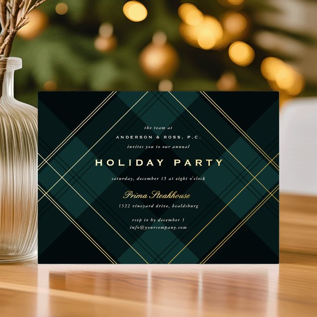 Black Watch Plaid Corporate Holiday Party (Creator Uploaded)