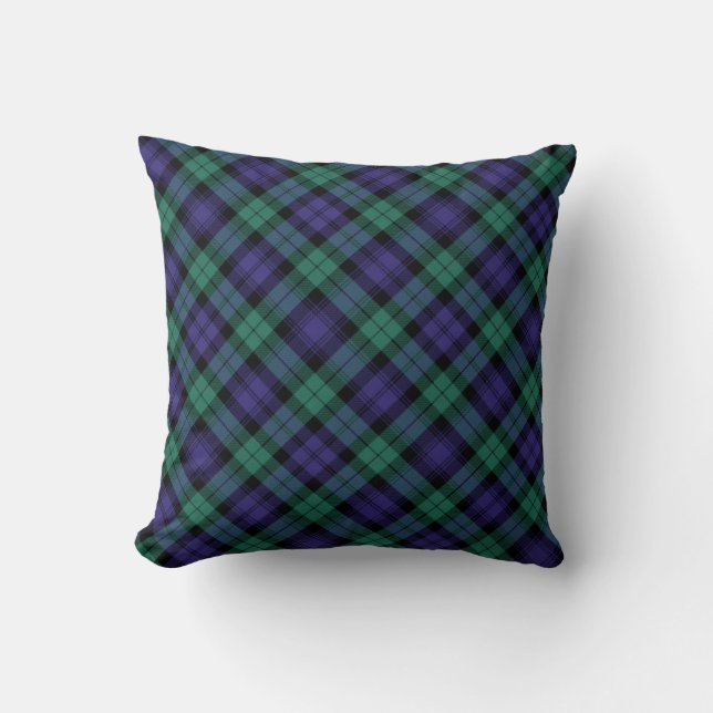 Black Watch Scottish Tartan Cushion (Front)
