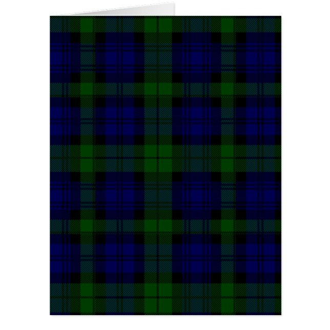 Black Watch Tartan Blue Green Plaid (Front)
