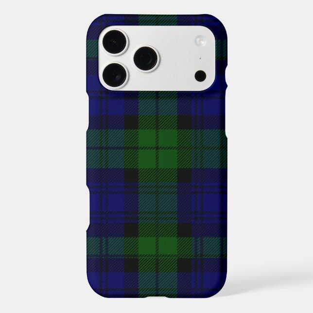 Black Watch Tartan Blue Green Plaid (Back)