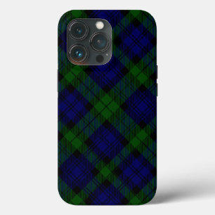 Black Watch Tartan Blue Green Plaid iPhone 13 Pro Case