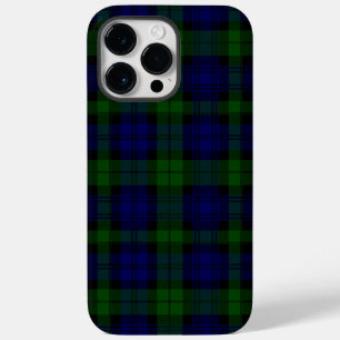 Black Watch Tartan Blue Green Plaid Case-Mate iPhone 14 Pro Max Case