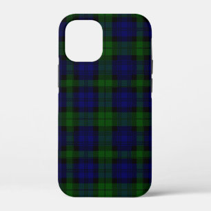 Black Watch Tartan Blue Green Plaid iPhone 12 Mini Case