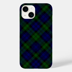 Black Watch Tartan Blue Green Plaid Case-Mate iPhone 14 Case