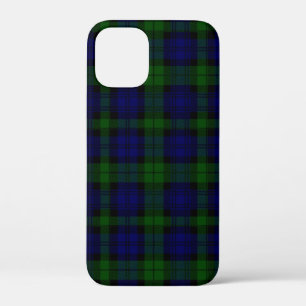 Black Watch Tartan Blue Green Plaid iPhone 12 Mini Case