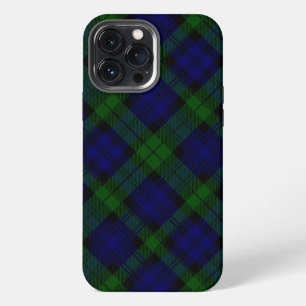 Black Watch Tartan Blue Green Plaid iPhone 13 Pro Max Case